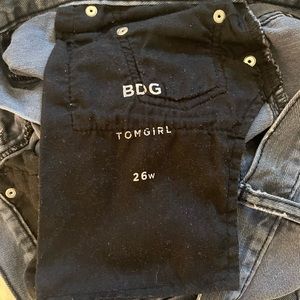 BDG gray denim short short